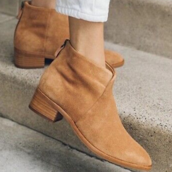 Soludos Venetian Tan Suede Ankle Booties - Picture 2 of 13